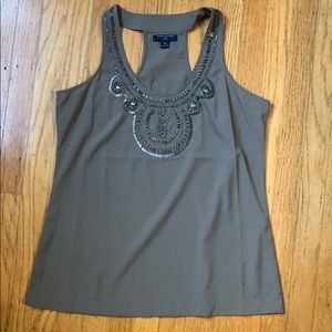 Bananas Republic beaded racerback tank - Petite M